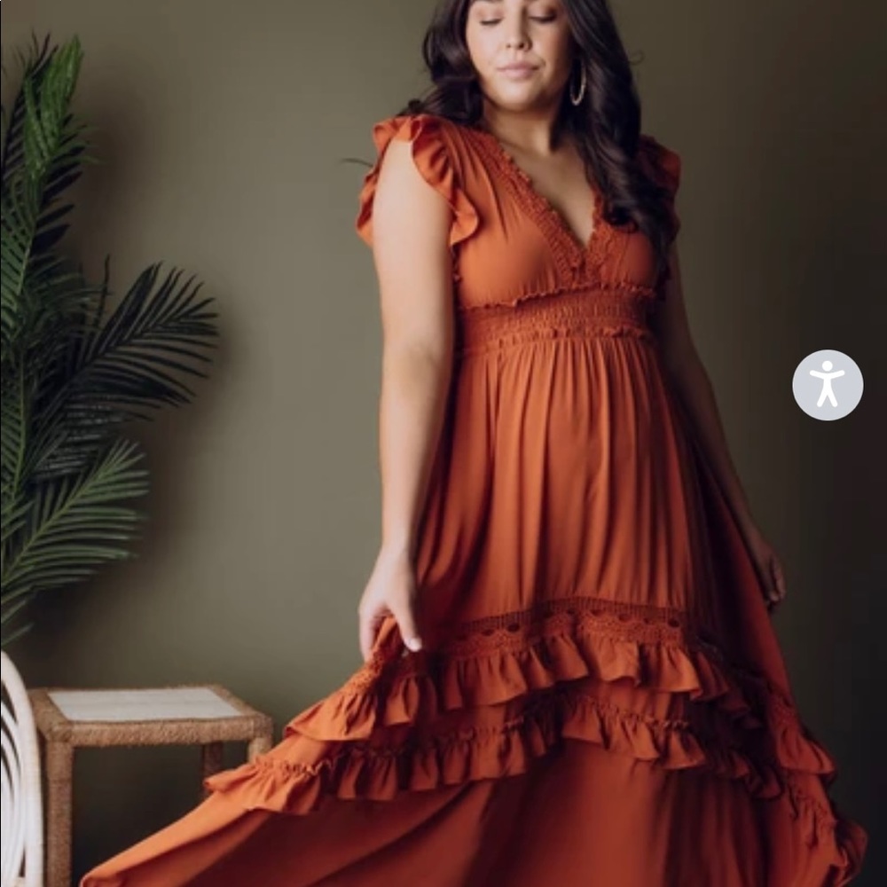 Baltic Born size small NWT jasmine ruffle maxi dress